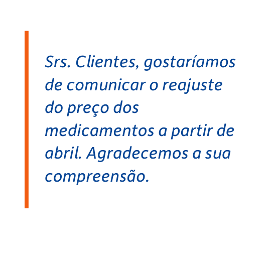 frases de aumento de preço para drogaria