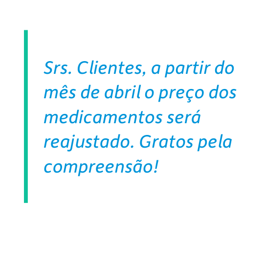 frases de aumento de preço para farmácia