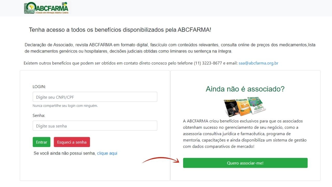 Lista ABC Farma - passo a passo para associar
