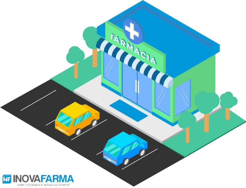 Layout de Farmácia ideal - fachada da farmácia