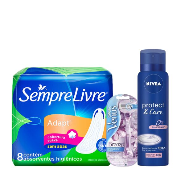 Kit de Produtos: Produtos da linha feminina correlacionados