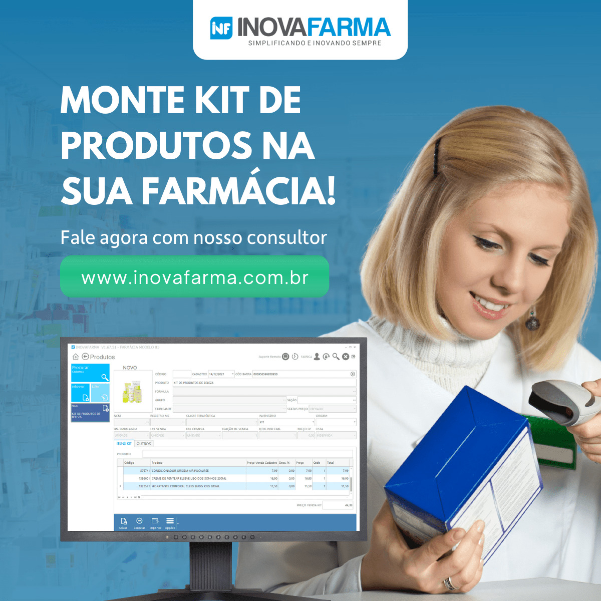 INOVAFARMA - Monte seu kit de produtos