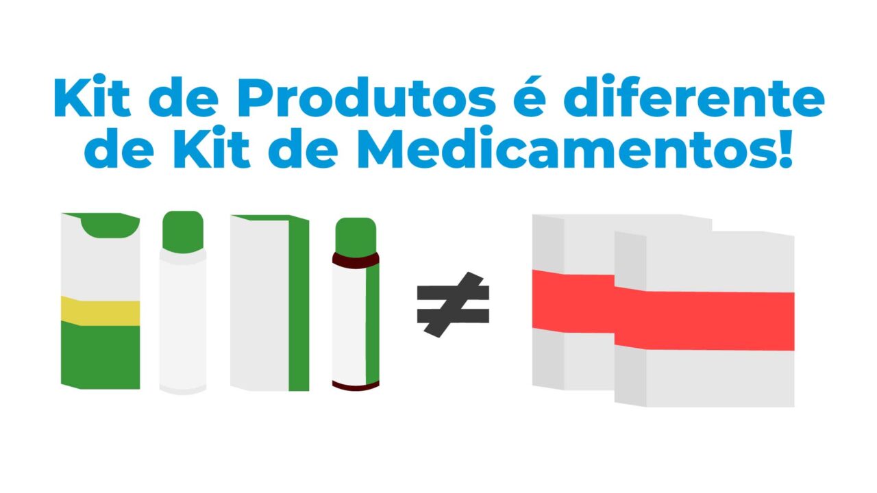 Kit de Produto é diferente de Kit de Medicamento