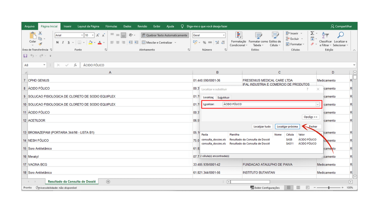 medicamentos proibidos - pesquisa na lista