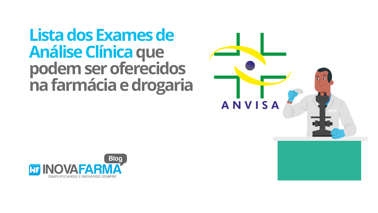 Lista Completa dos Exames de Análise Clínica que podem ser oferecidos na farmácia