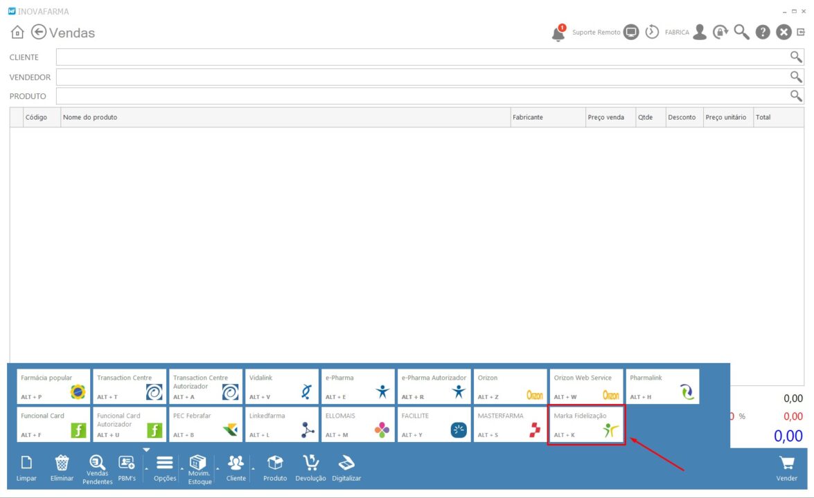Marka Fidelização - Sistema InovaFarma