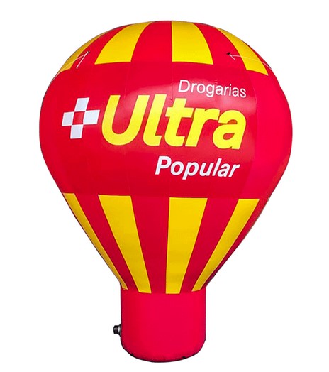 trade marketing para drogaria - balão inflável