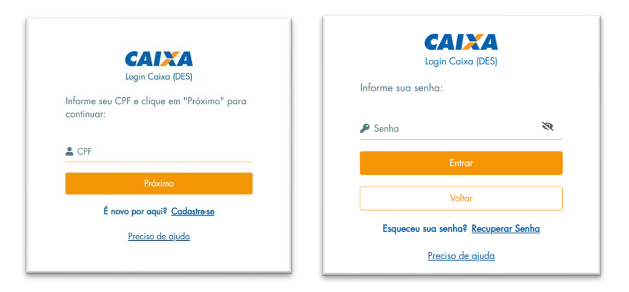 Login ao sistema de renovação do Farmácia Popular