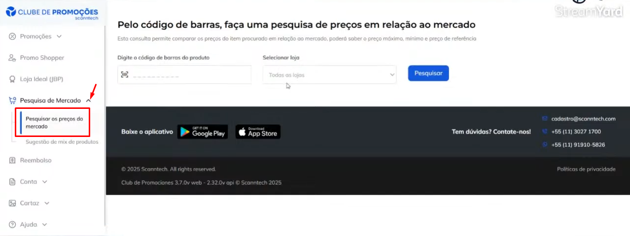 Pesquisa de preços - Scanntech Clube de Promoções